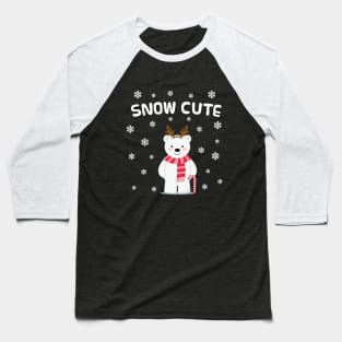 Snow Cute Christmas Baseball T-Shirt